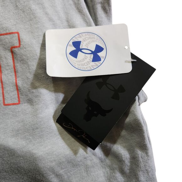 Under Armour Project Rock Tank Top Gray 100% Effort/No Quit Youth Size  XL - Picture 8 of 9